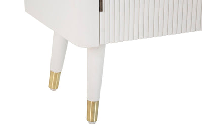 Armoire en bois blanc avec tiroirs – Rangement Matera