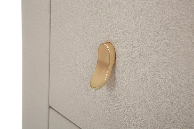 Table de chevet crème avec tiroir – Table de chevet beauté