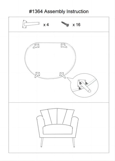 Fauteuil beige rembourré avec pieds en métal doré