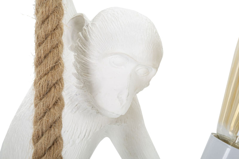 Plafonnier singe doré et blanc