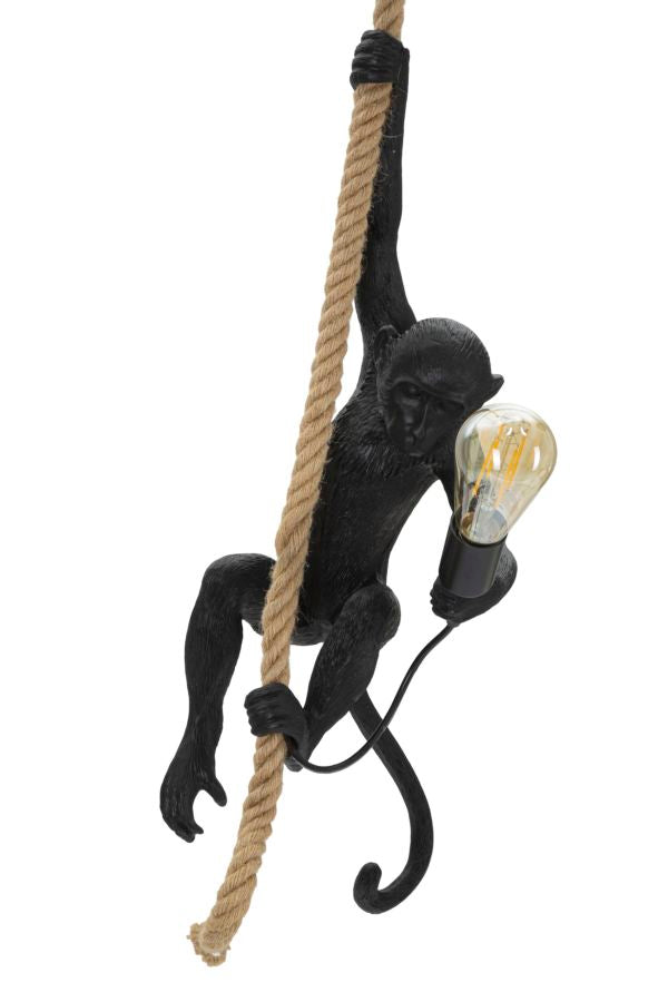 Plafonnier singe doré et noir