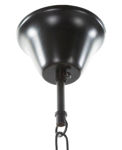 Plafonnier rond en corde avec structure métallique – Collection Circle