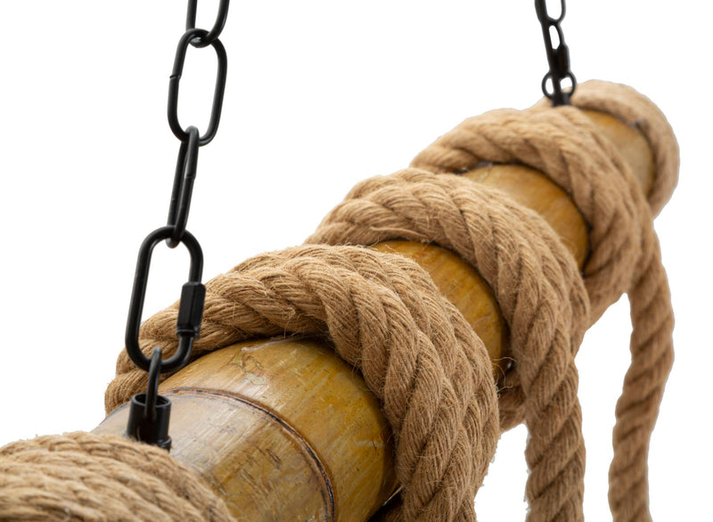 Suspension en bambou et corde – Natural Hanging Light