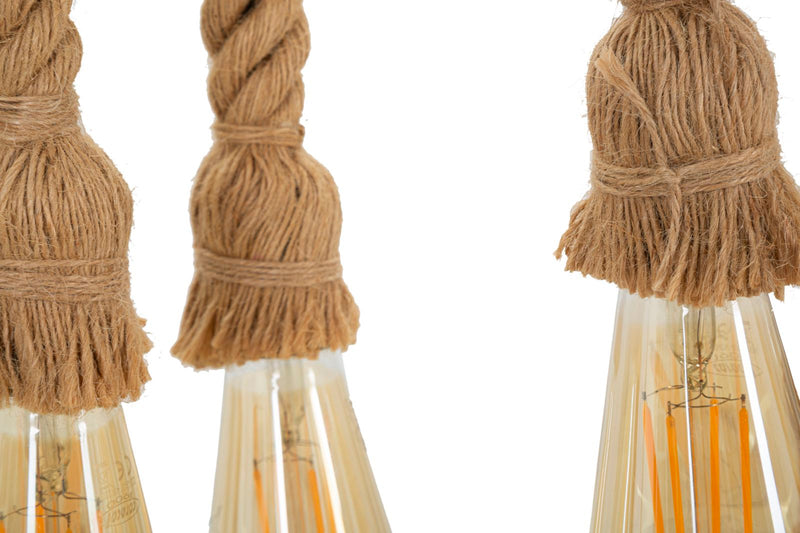 Suspension en bambou et corde – Natural Hanging Light