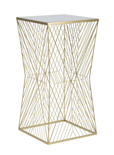 Table de bar en métal doré – Lines 4 Modern Design