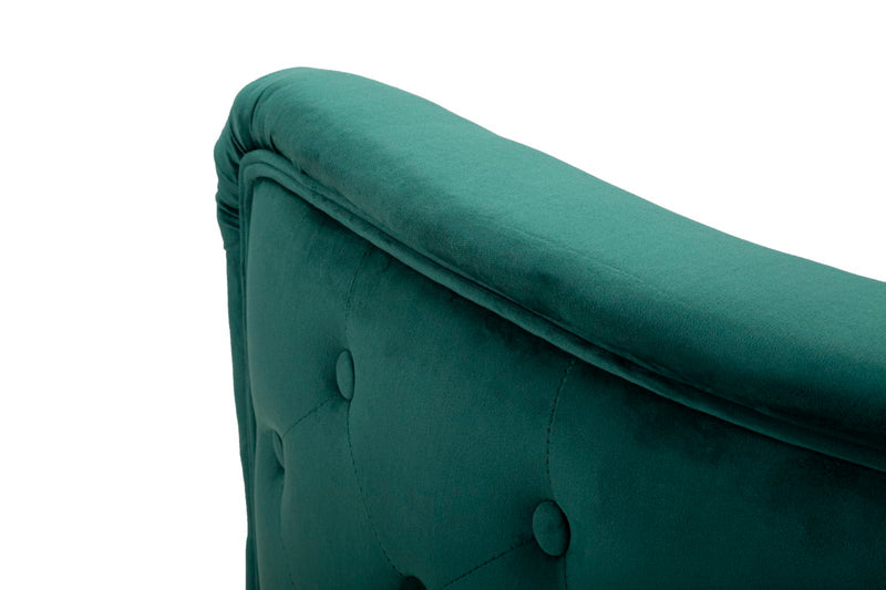 Fauteuil en velours vert émeraude – Fauteuil d&