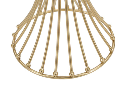 Table à piètement métallique doré avec base décorative – Style moderne Centur