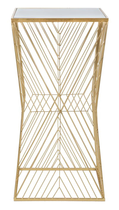 Table de bar en métal doré – Lines 4 Modern Design