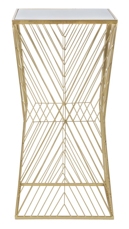 Table de bar en métal doré – Lines 4 Modern Design