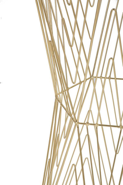 Table à piètement métallique doré – Lines 6 Modern Design