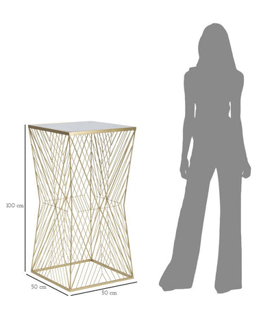 Table de bar en métal doré – Lines 4 Modern Design