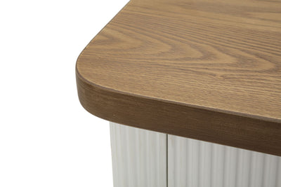 Table de chevet blanche avec tiroir – Table de chevet Tolosa