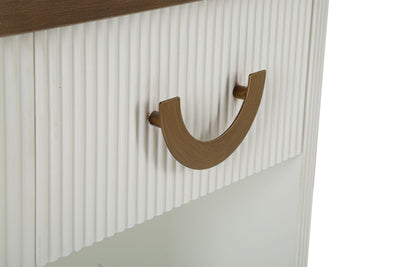 Table de chevet blanche avec tiroir – Table de chevet Tolosa