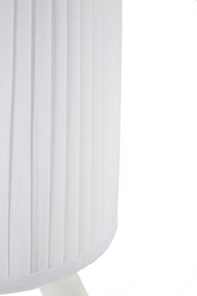 Lampe de table blanche avec sculpture de ballet et abat-jour en tissu – Artistic Accent