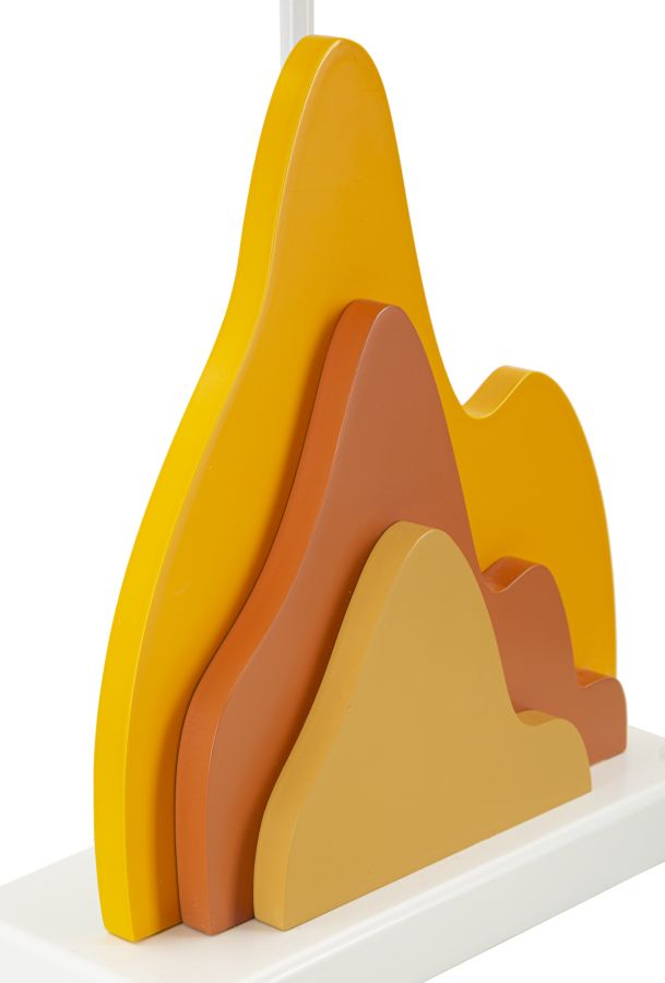 Lampe de table moderne jaune avec abat-jour en tissu – Collection Color