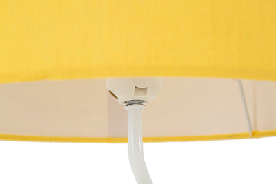 Lampe de table moderne jaune avec abat-jour en tissu – Collection Color