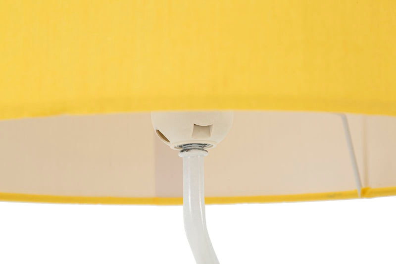 Lampe de table moderne jaune avec abat-jour en tissu – Collection Color