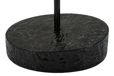 Lampe de table sculpturale argentée avec abat-jour en tissu – Picassy Design