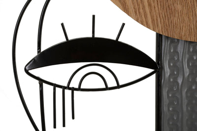 Lampe de table sculpturale argentée avec abat-jour en tissu – Picassy Design