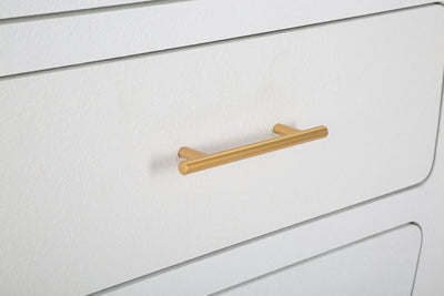 Armoire blanche à 2 portes avec pieds en bois – Meuble de rangement Venus