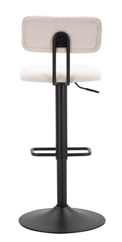 Tabouret de bar blanc réglable avec élévateur – Collection Light