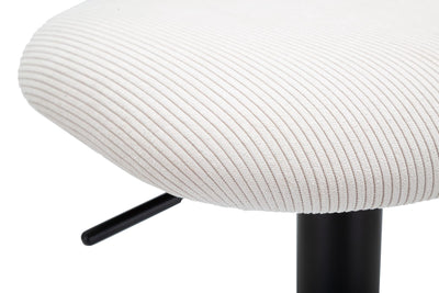 Tabouret de bar blanc réglable avec élévateur – Collection Light