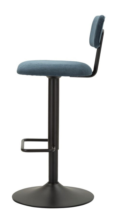 Tabouret de bar réglable bleu marine avec mécanisme de levage – Light Collection