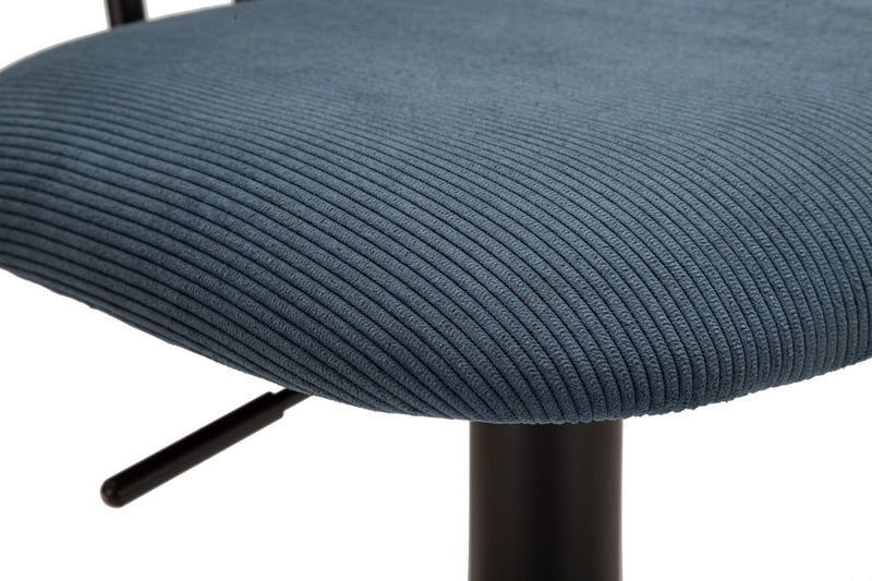 Tabouret de bar réglable bleu marine avec mécanisme de levage – Light Collection