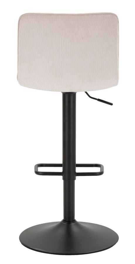 Tabouret de bar blanc réglable avec mécanisme de levage – High Collection