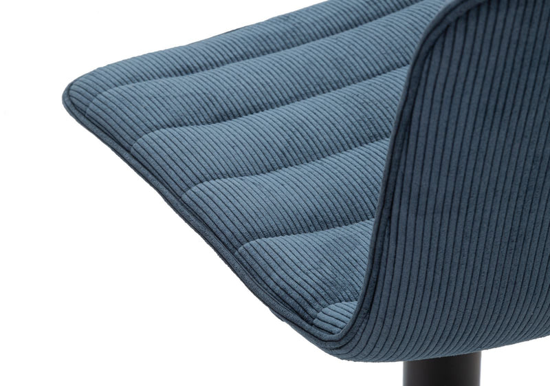 Tabouret de bar réglable bleu marine avec mécanisme de levage – Collection High