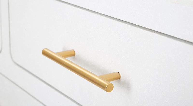 Console blanche avec pieds en bois – Entrée moderne Venus