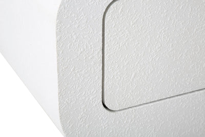 Console blanche avec pieds en bois – Entrée moderne Venus