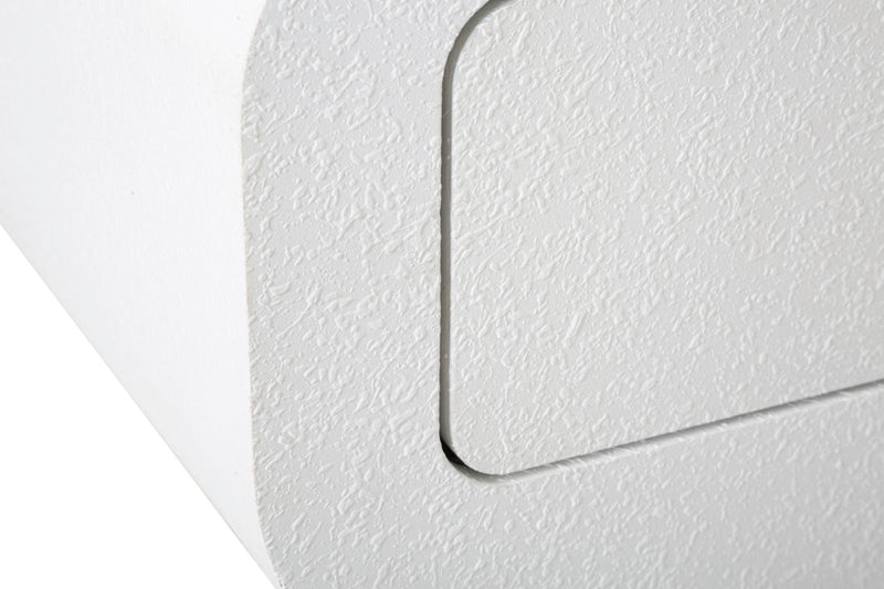 Console blanche avec pieds en bois – Entrée moderne Venus