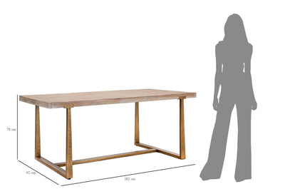 Table à manger en bois – Style contemporain Ankara