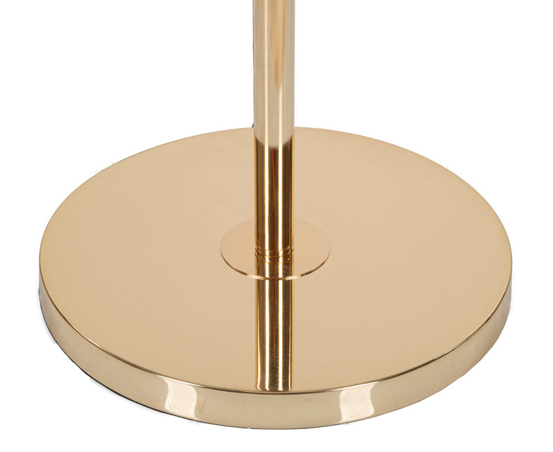 Lampadaire blanc fin avec abat-jour en plumes – Collection Feathers