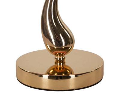 Lampe de table rose à base dorée – Collection Cart