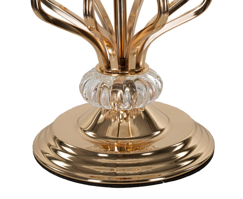 Lampe de table en plumes blanches avec pied décoratif – Tarty Design