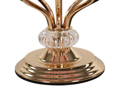 Lampe de table en plumes roses avec pied décoratif – Tarty Collection