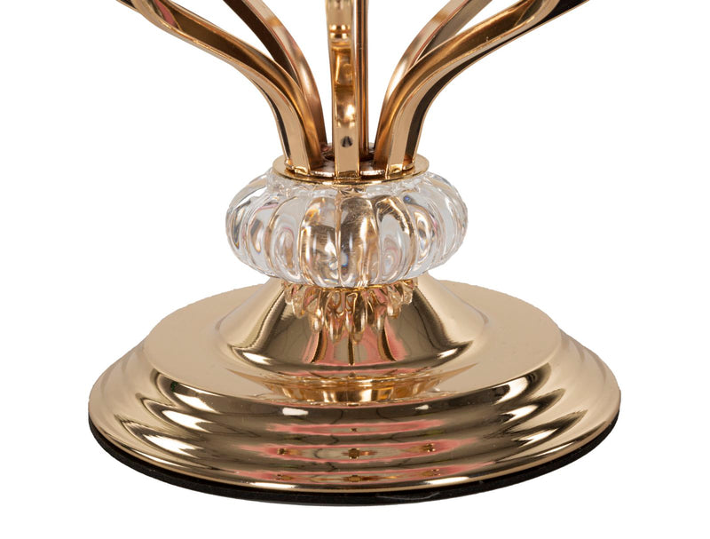 Lampe de table en plumes roses avec pied décoratif – Tarty Collection