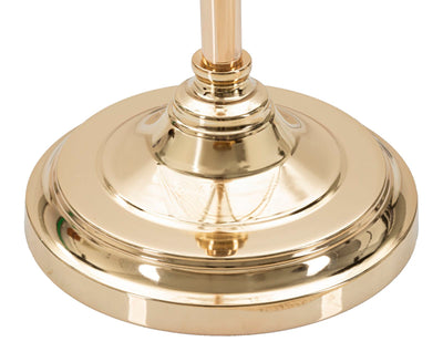 Lampadaire blanc et doré avec pied rond – Bruxelles Modern Design