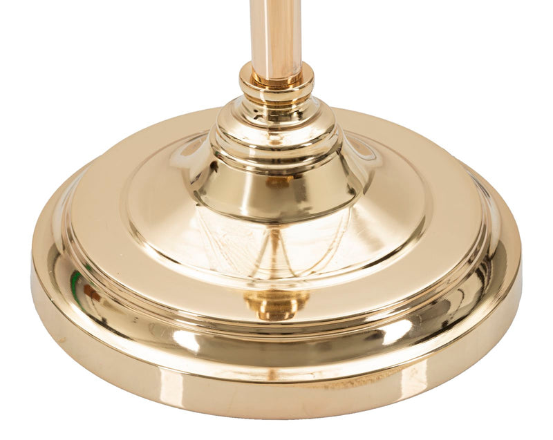 Lampadaire blanc et doré avec pied rond – Bruxelles Modern Design