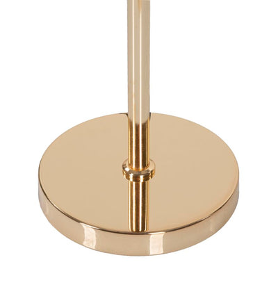 Lampadaire gris en forme de palmier avec abat-jour en tissu – Tropical Accent