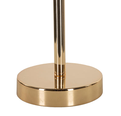 Lampe de table grise avec abat-jour en tissu et motif palmier – Style tropical