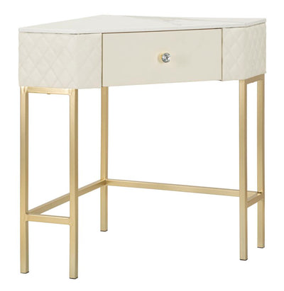 Console blanche avec cadre doré – Angie Design élégant