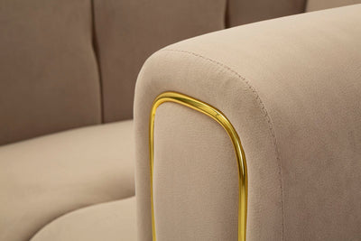 Fauteuil rembourré gris avec coussin – Fauteuil d'appoint Alma