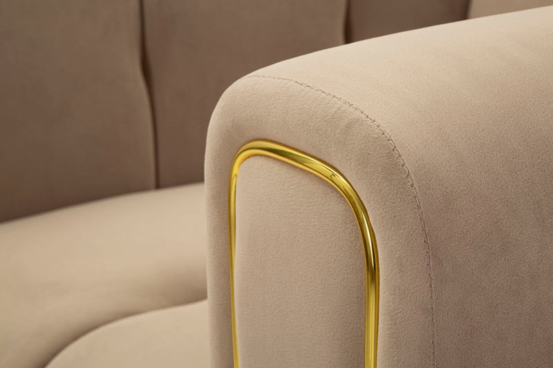 Fauteuil rembourré gris avec coussin – Fauteuil d&