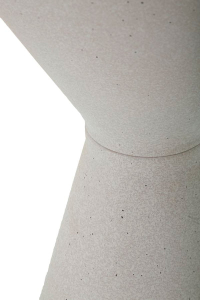 Table d'appoint ronde blanche à double base – Design moderne