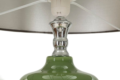 Lampadaire noir et doré avec abat-jour en tissu – Eva One Modern Design