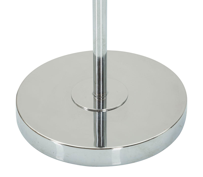 Lampadaire noir et doré avec abat-jour en tissu – Eva One Modern Design