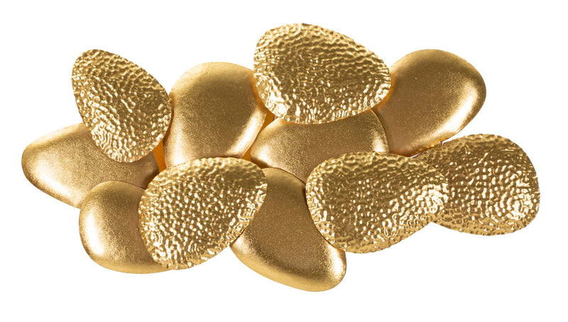 Applique murale en métal doré avec motif coquillage – Éclairage décoratif